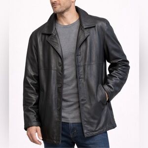 Men's Sleek Black Leather Jacket